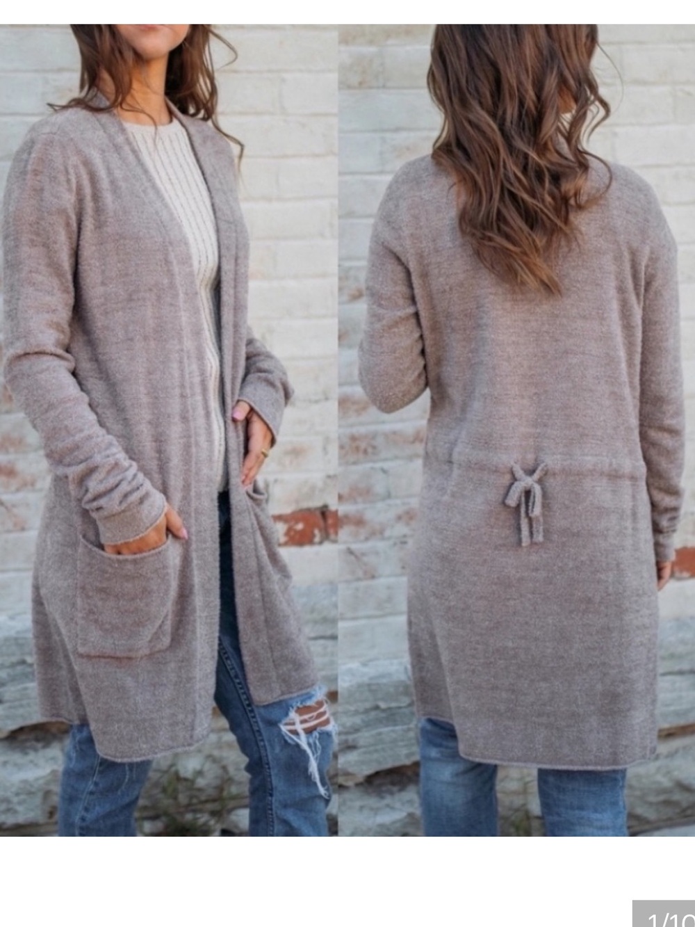 Barefoot Dreams Cozy Chic Santa Monica cardigan sweater